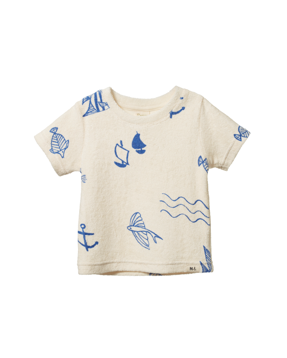 River Terry Tee - Atlantic Print