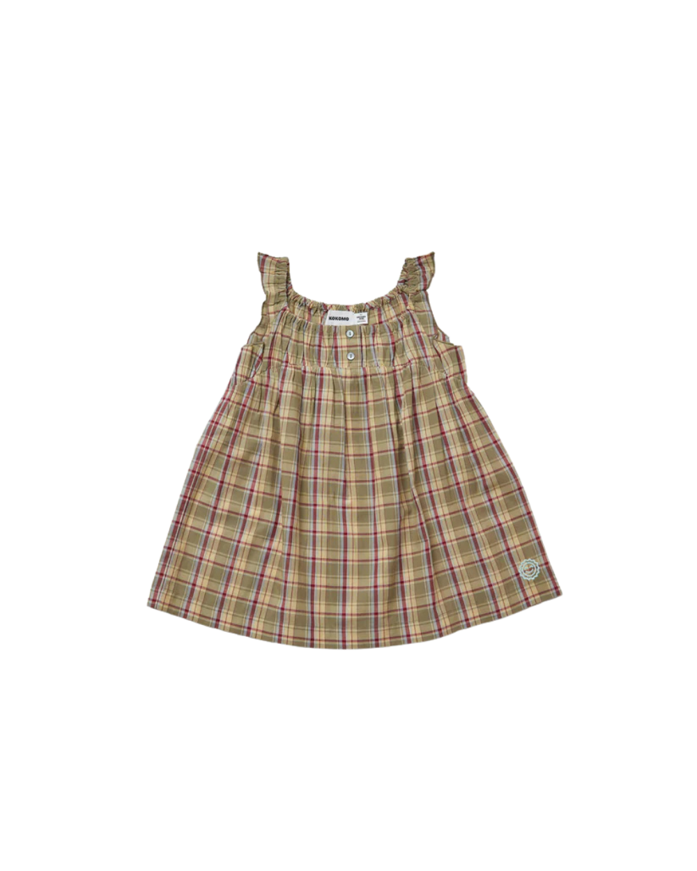 Ruthie Ruffle Dress - Check Yourself
