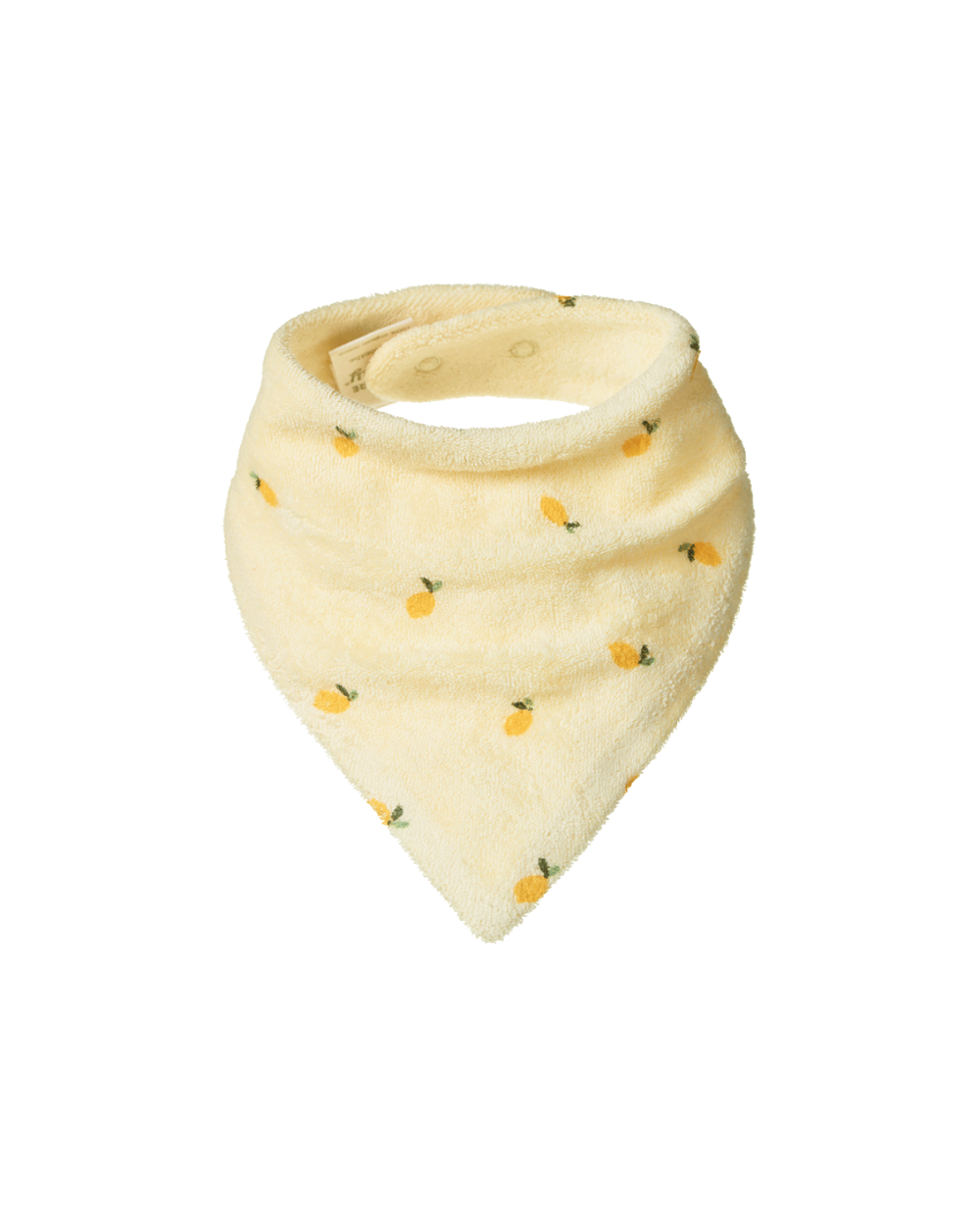 Terry Triangle Bib - Lemon Print