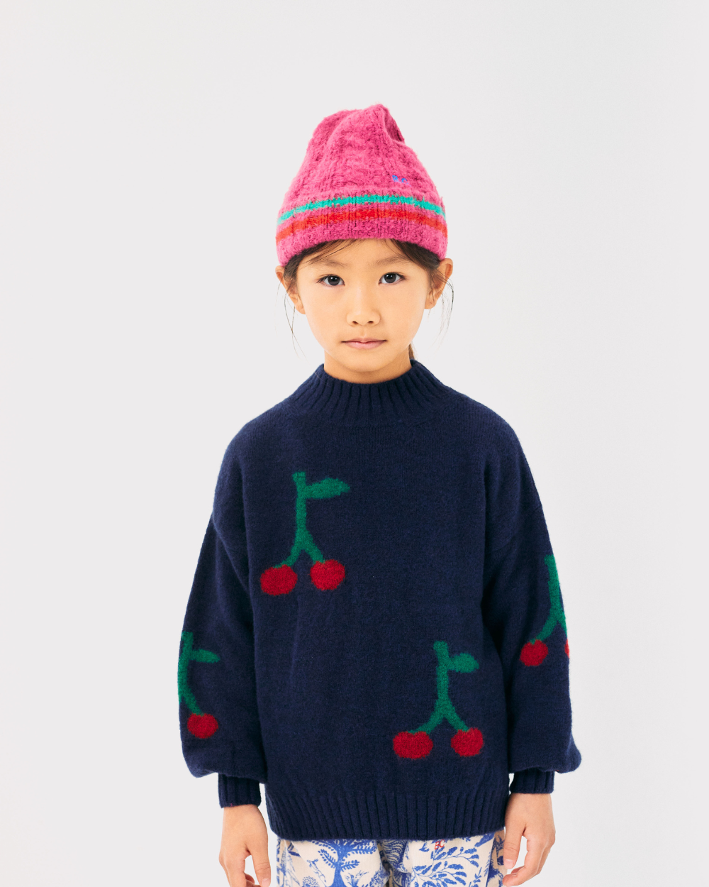 Cherry All Over Turtle Neck Jumper