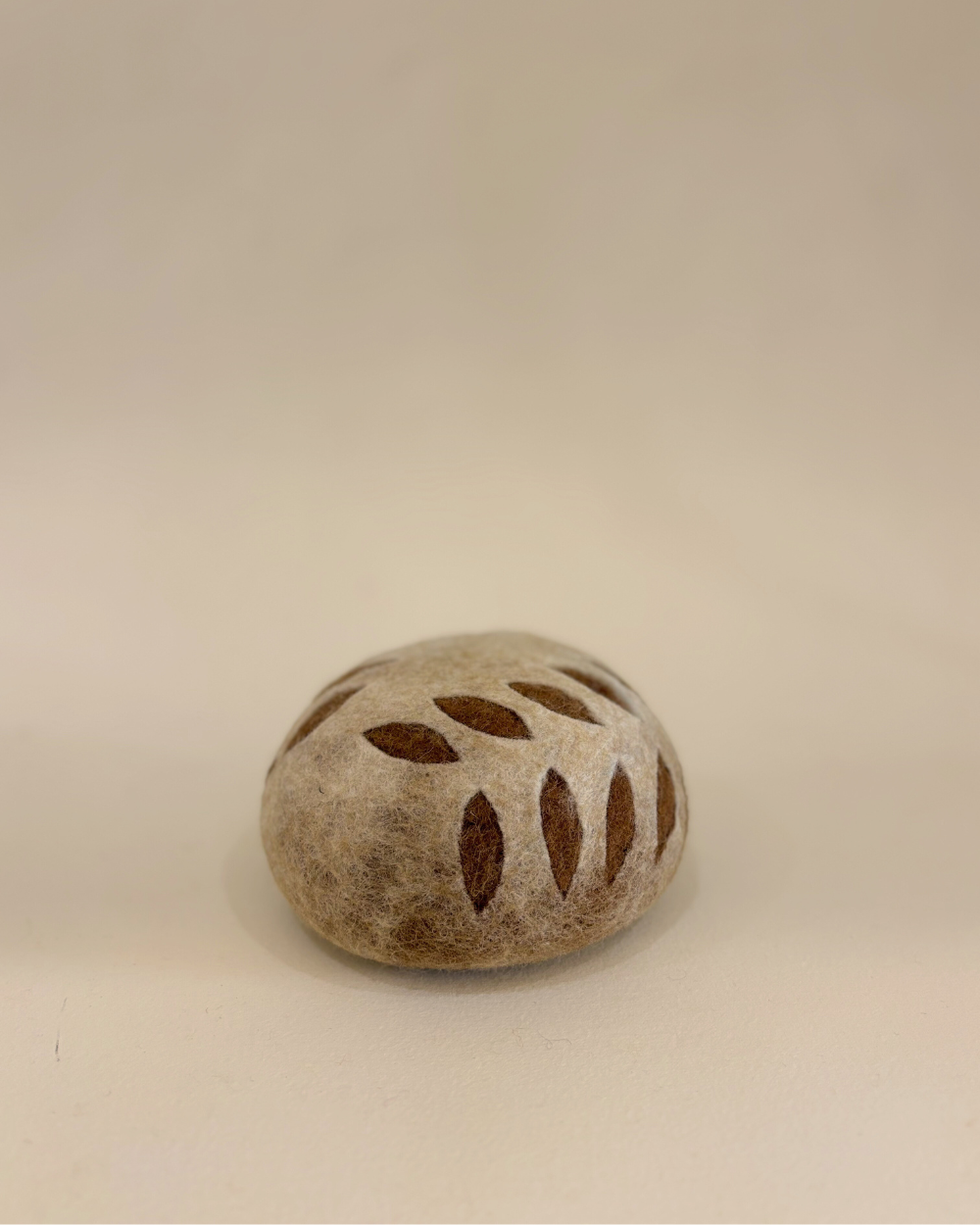 Felt Sourdough Bread with Leaf Cut