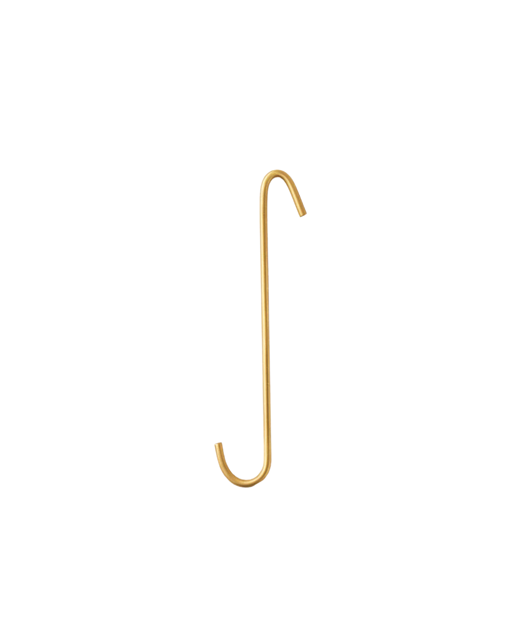 Brass J Hook Long - Small