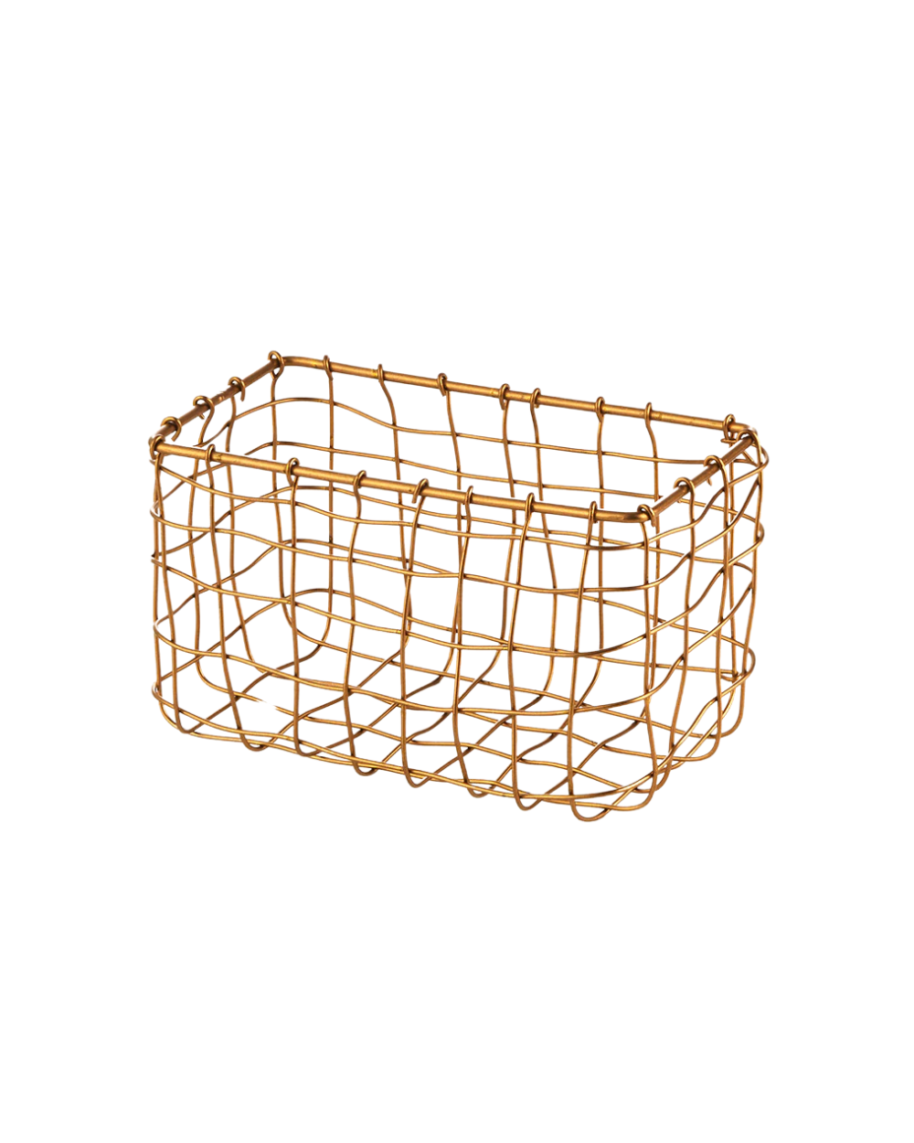 Brass Rectange Basket