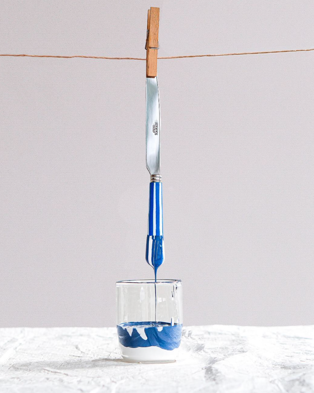 Cheese Knife Small - Lapis Blue