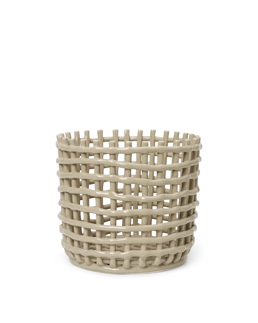 Ceramic Basket - Large - Cashmere