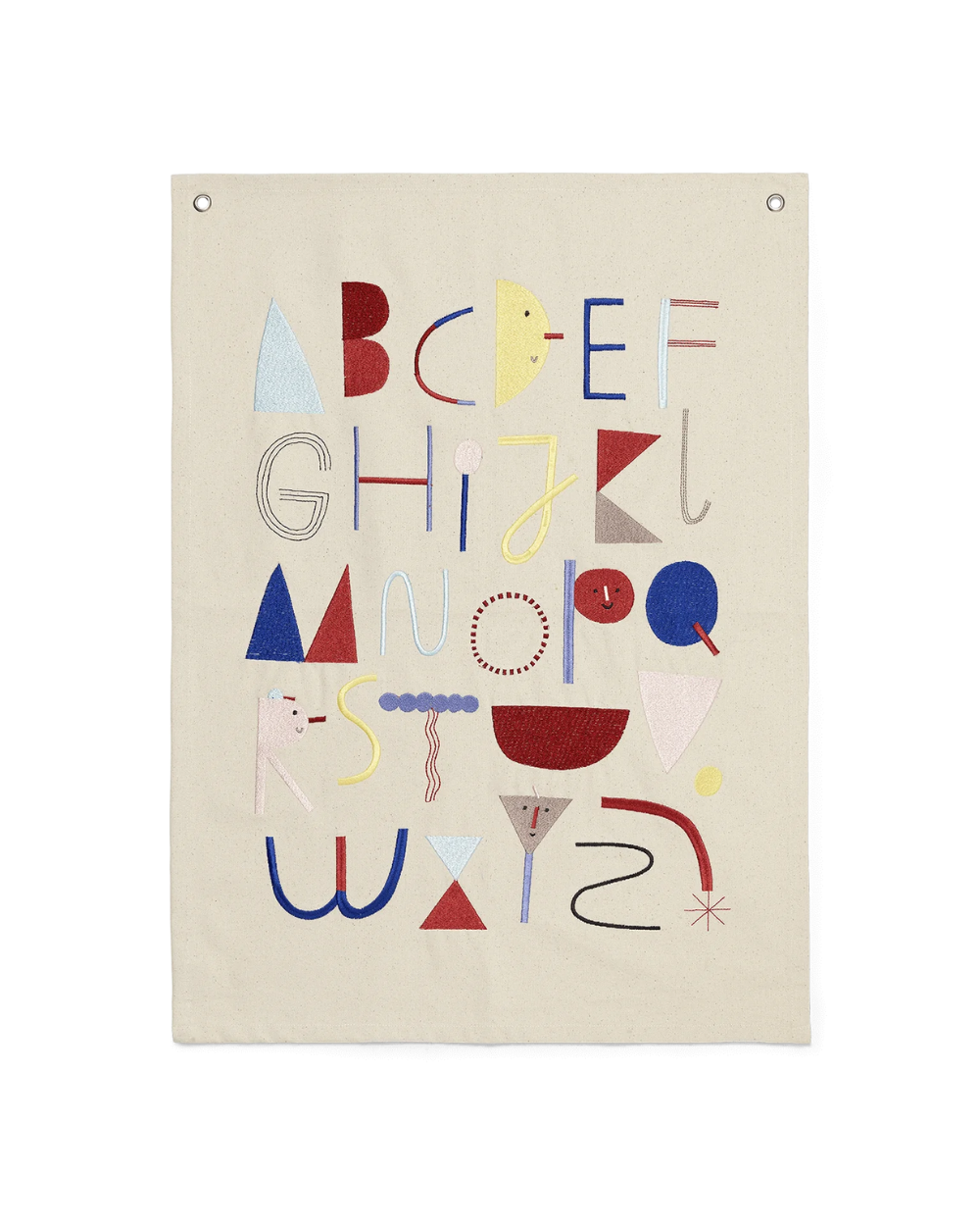 Alphabet Fabric Poster