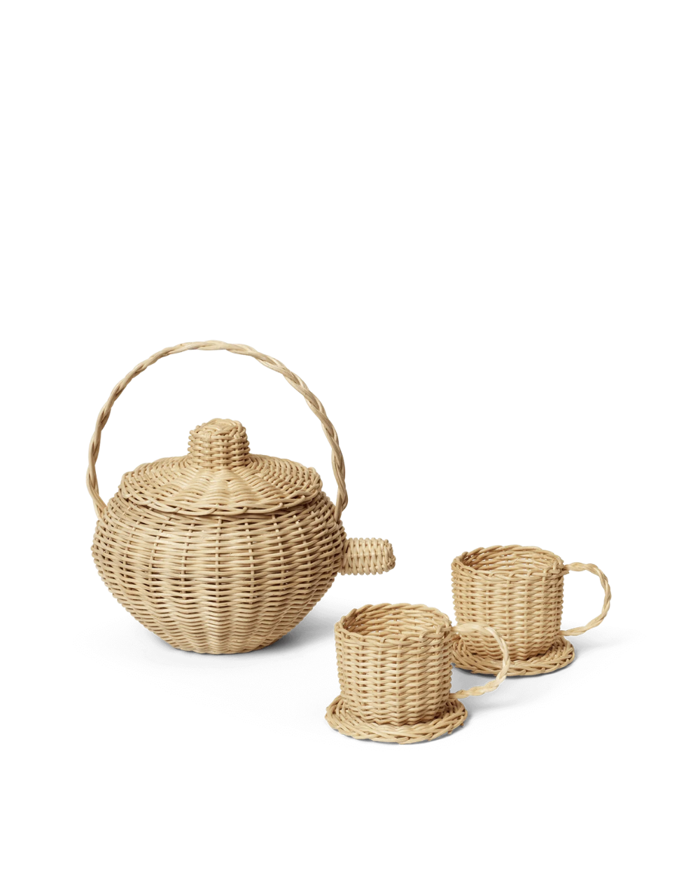Rattan Tea Set - Natural
