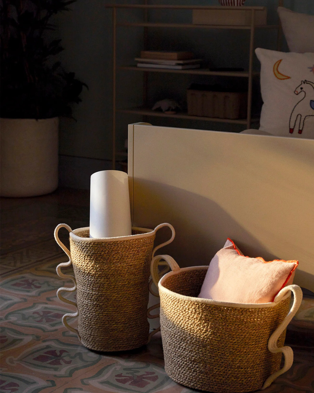 Verso Basket Set of 2 - Off White