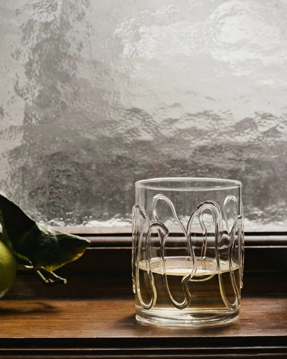 Tall Doodle Glasses Set of 2 - Clear