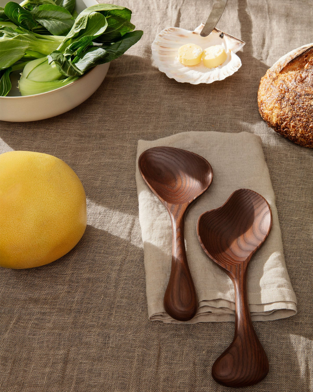 Os Salad Servers - Dark Brown