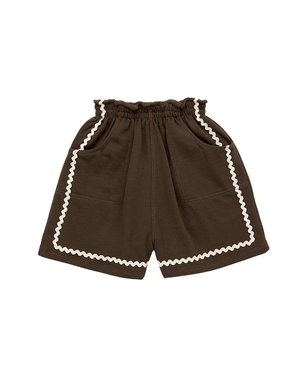 Rickrack Camp Short - Bark