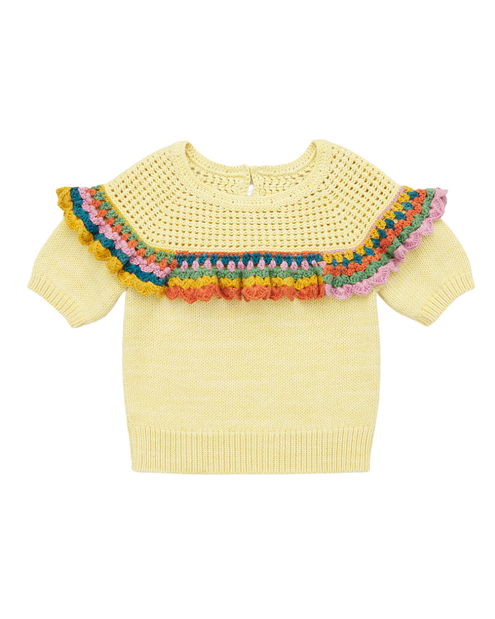 Crochet Joya Top - Vintage Yellow