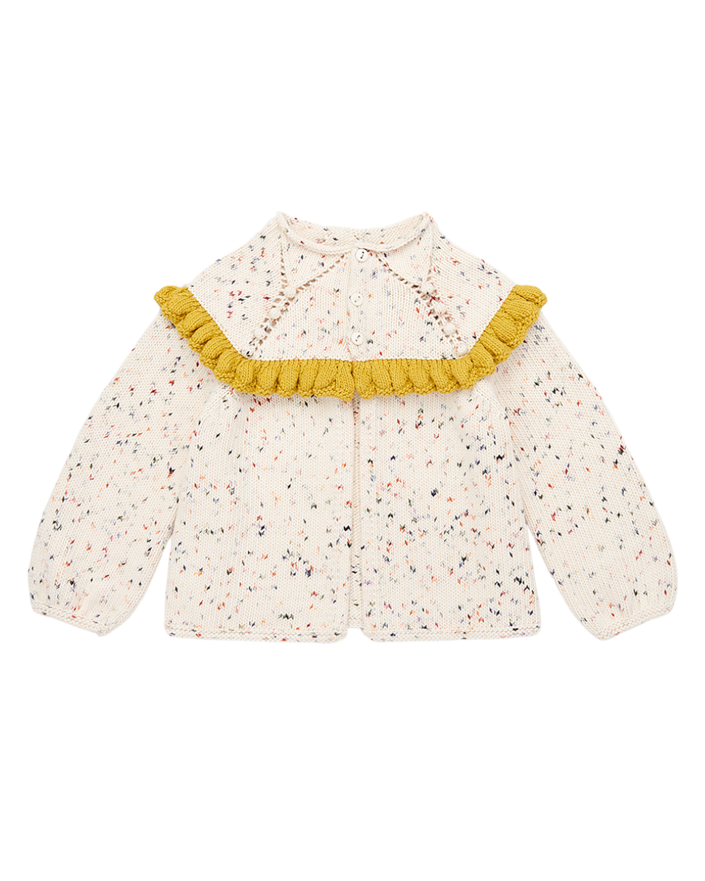 Ruffle Cardigan - Picnic Confetti