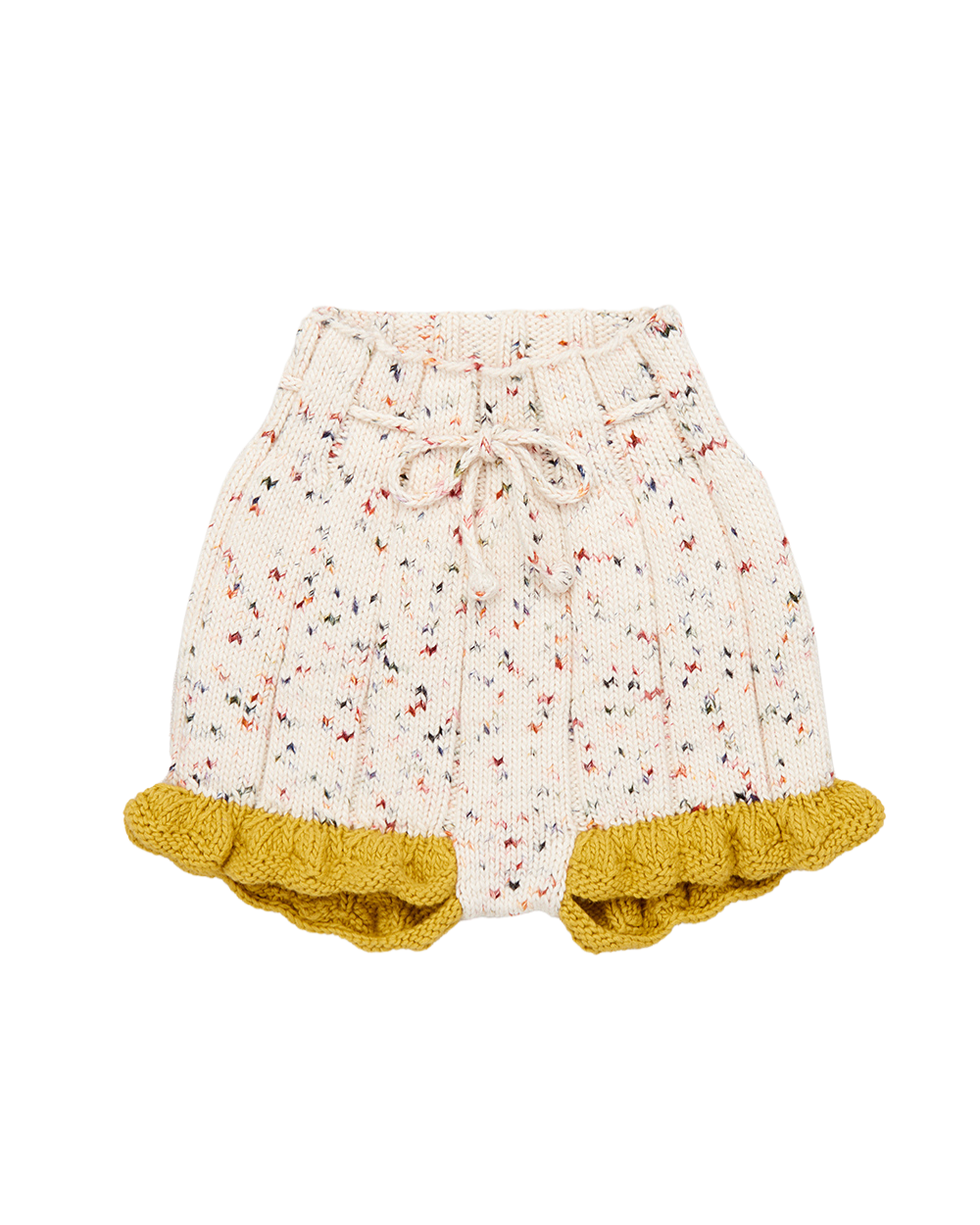 Scallop Hem Shorts- Picnic Confetti