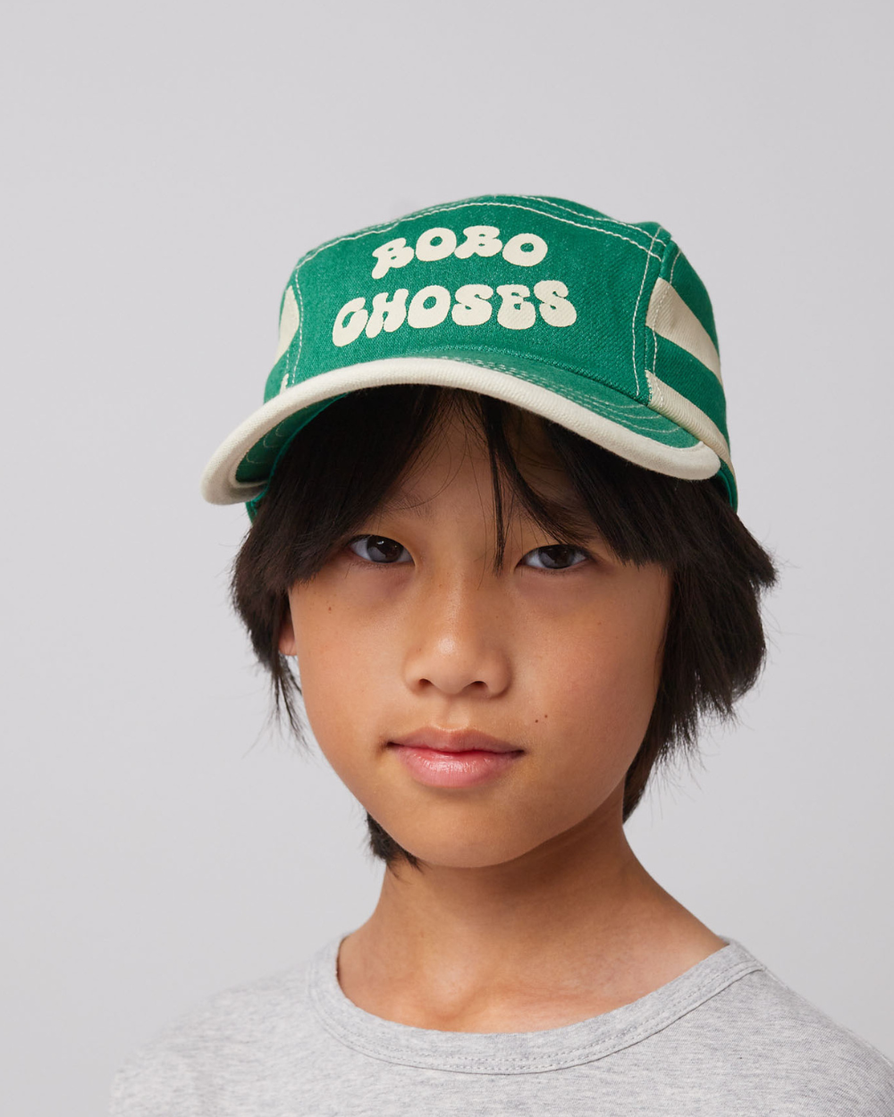 Bobo Choses Green Stripes Cap - Green
