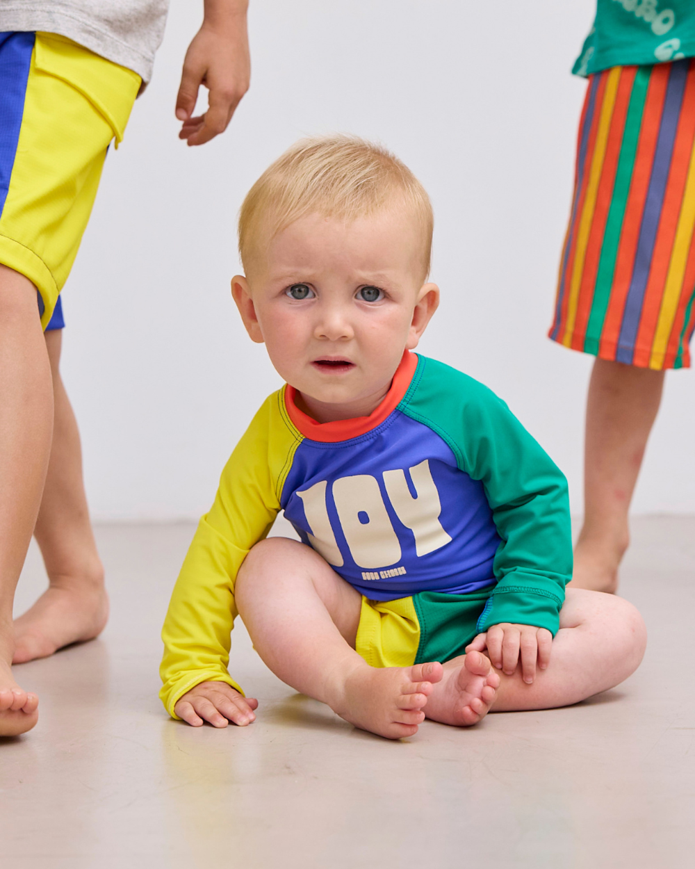 Colour Block Swim T-Shirt - Multi