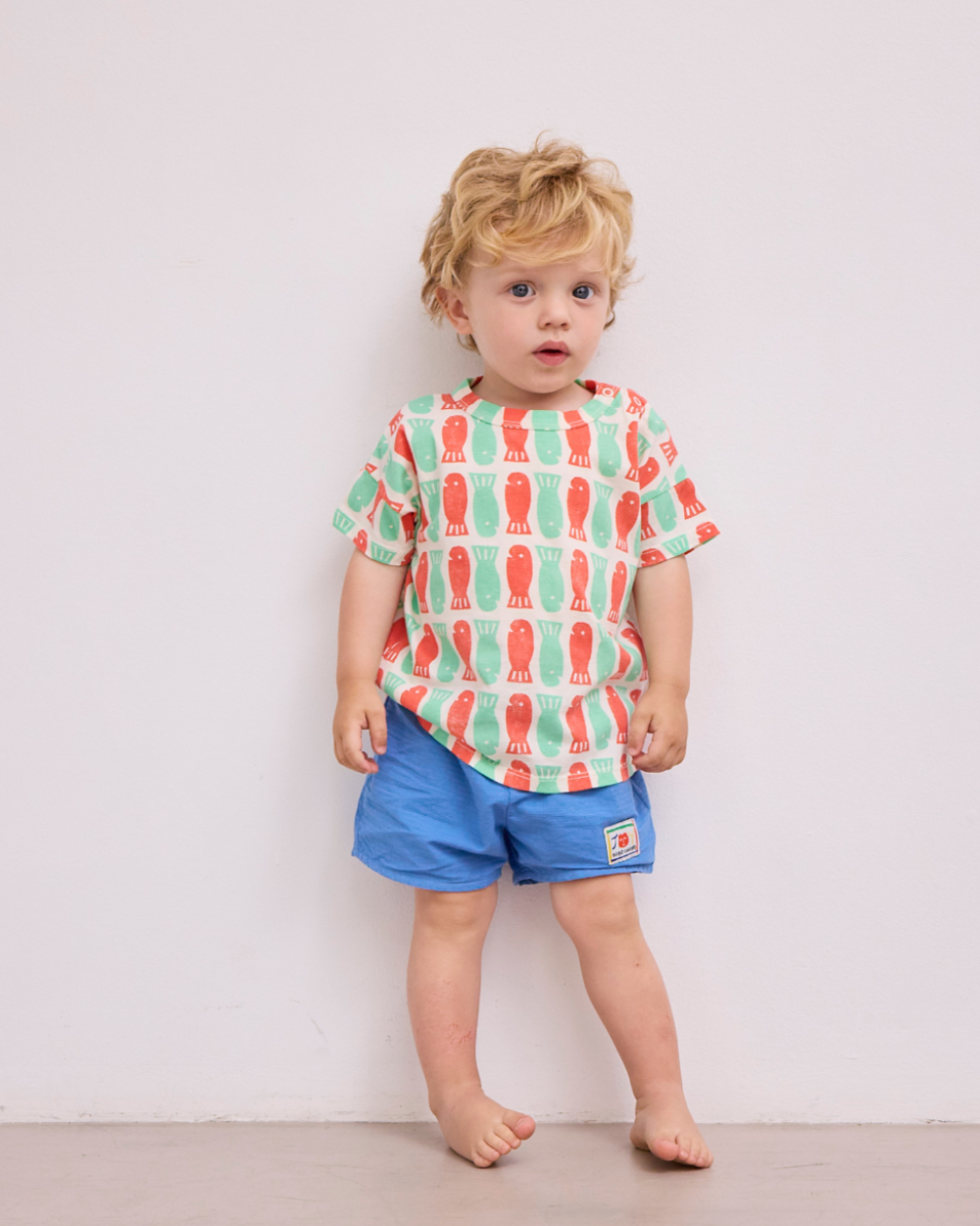 Smiling Woven Shorts - Blue