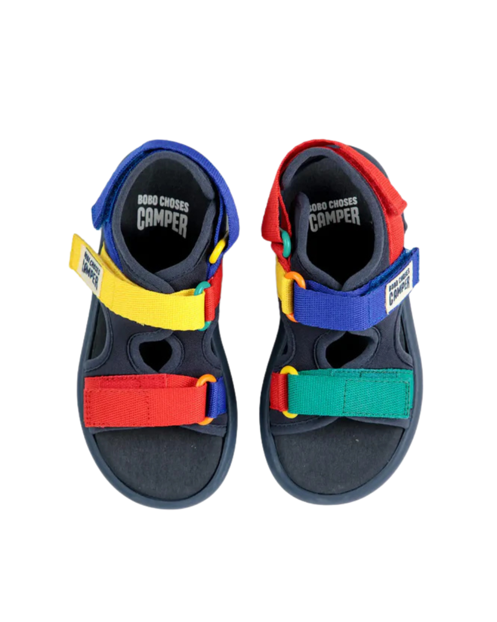 Bobo Choses x Camper Pelotas Colour Block Sandals - Dark Multi