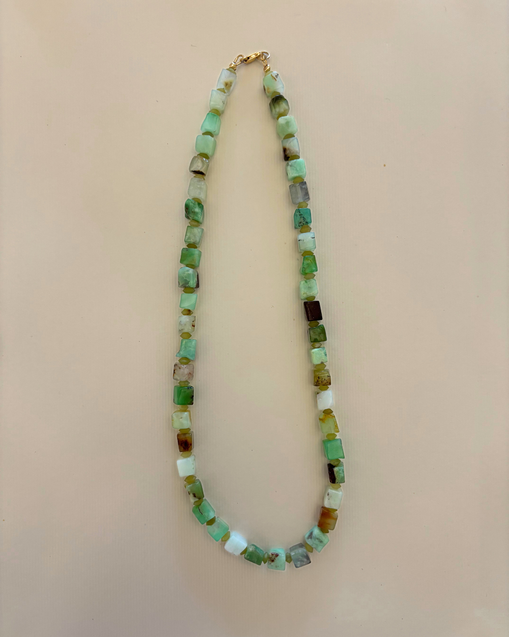 Chrysoprase & Jade Necklace