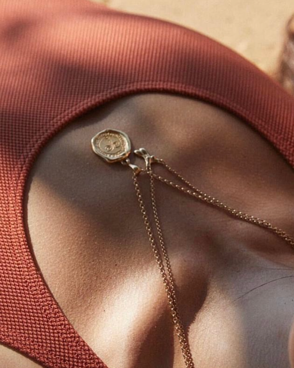 Picasso Sun Necklace - Gold Plated Silver