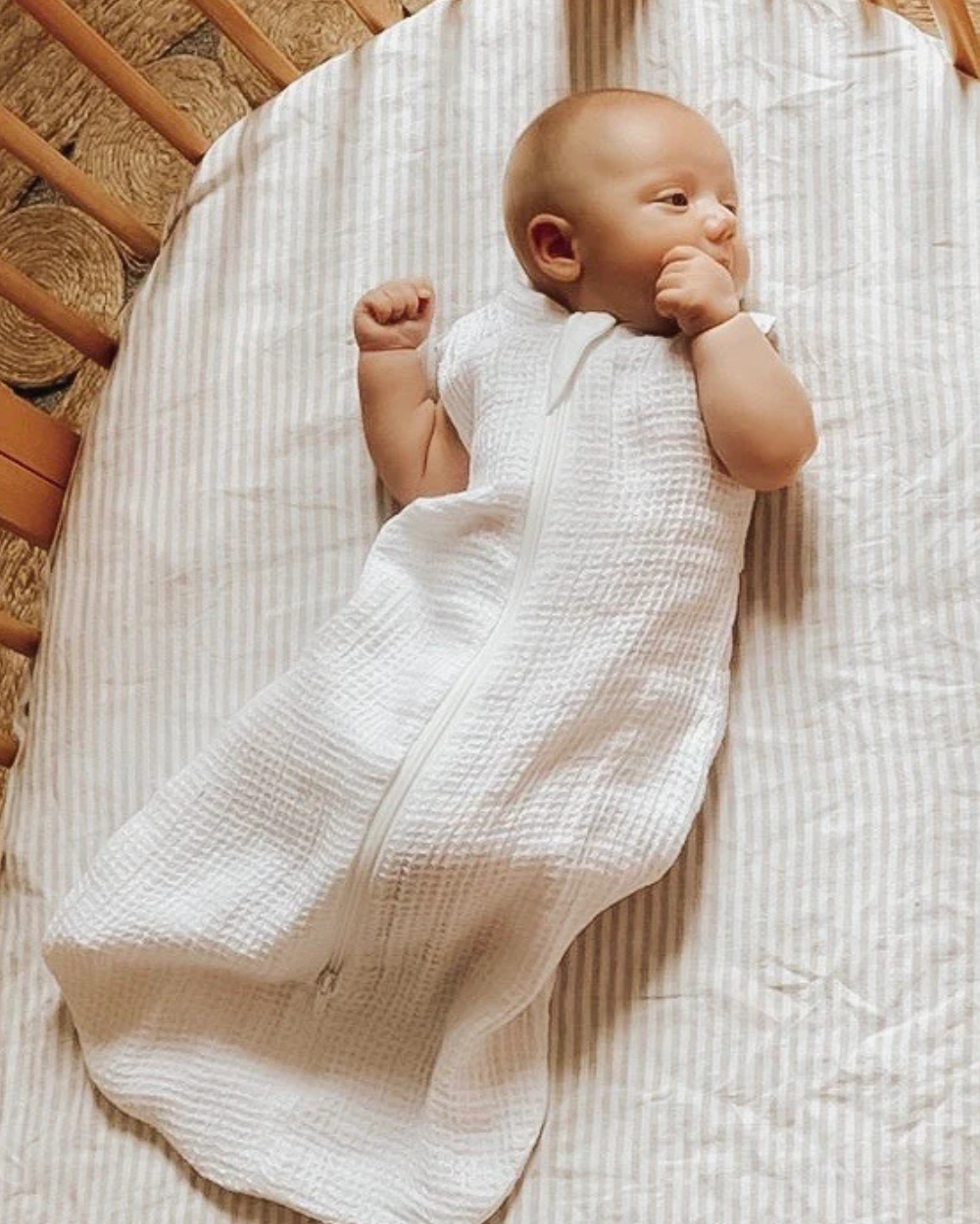 Waffle Sleeping Bag - White