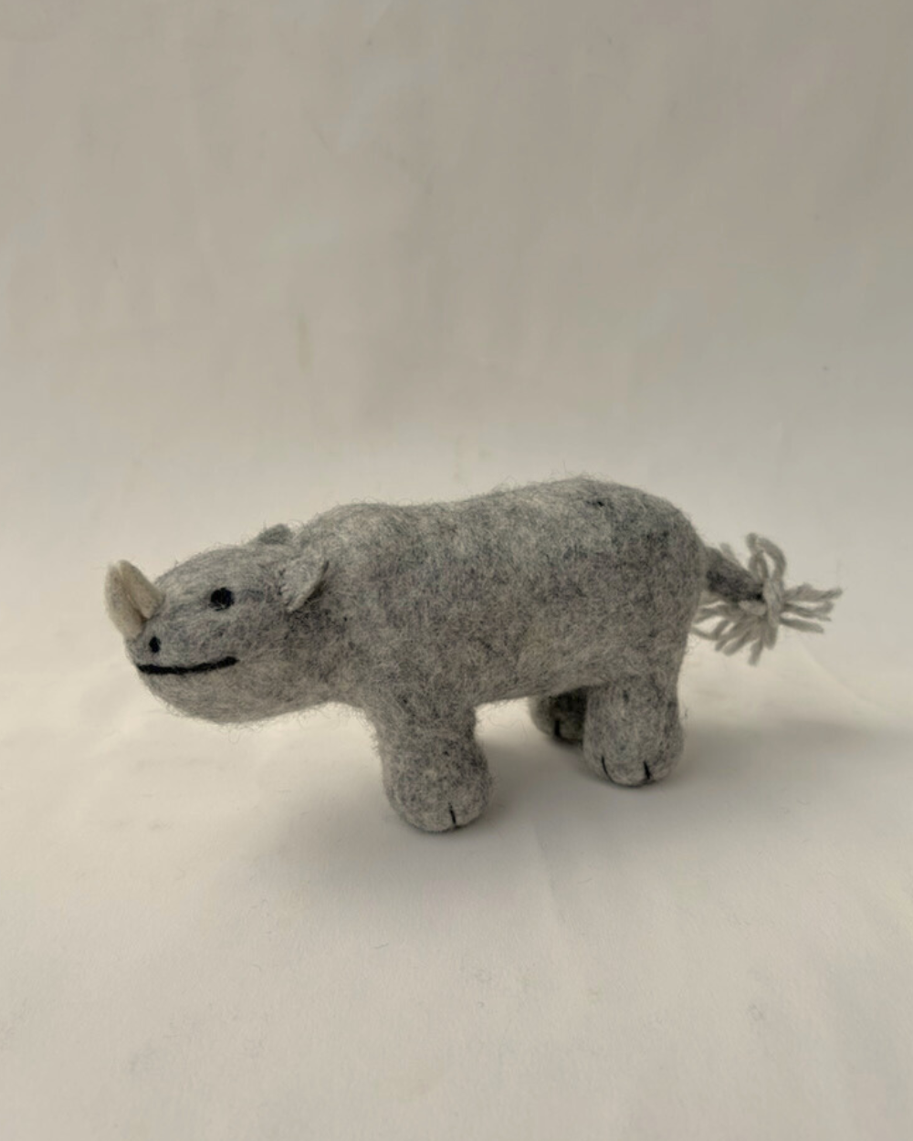 Felt Safari Rhino Toy