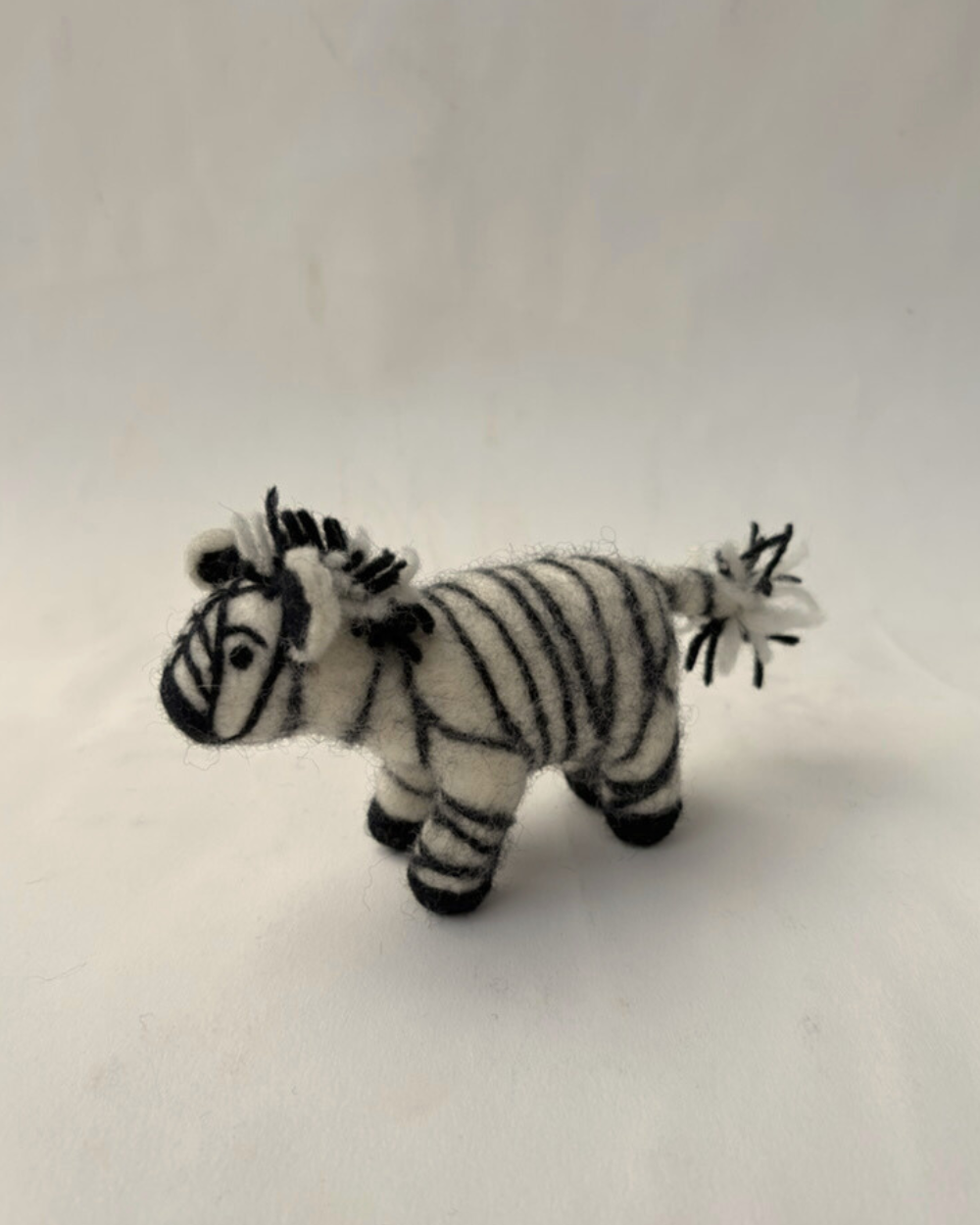 Felt Safari Zebra Toy