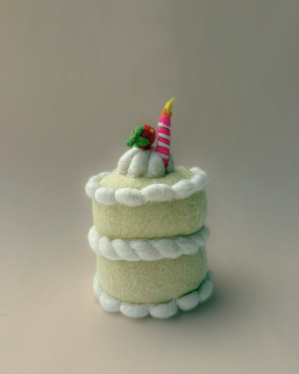 Felt Birthday Cake - Strawberry