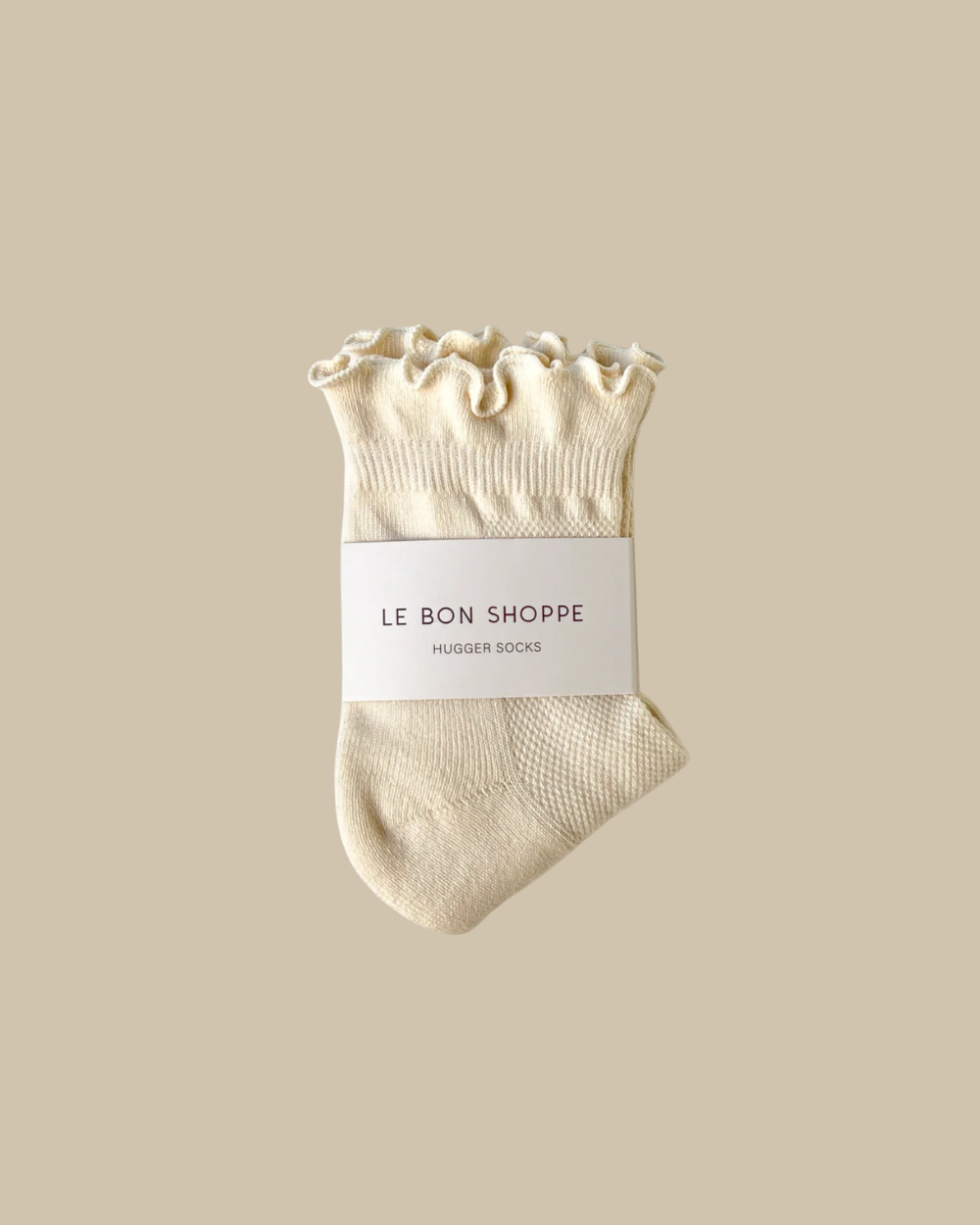 Hugger Socks - Vanilla/Red