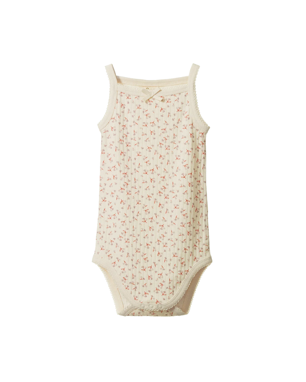 Camisole Pointelle Bodysuit - Dandelion Print