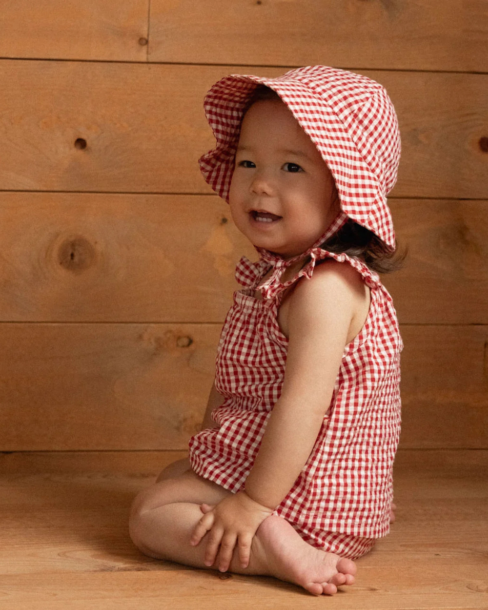 Petal Set - Red Gingham
