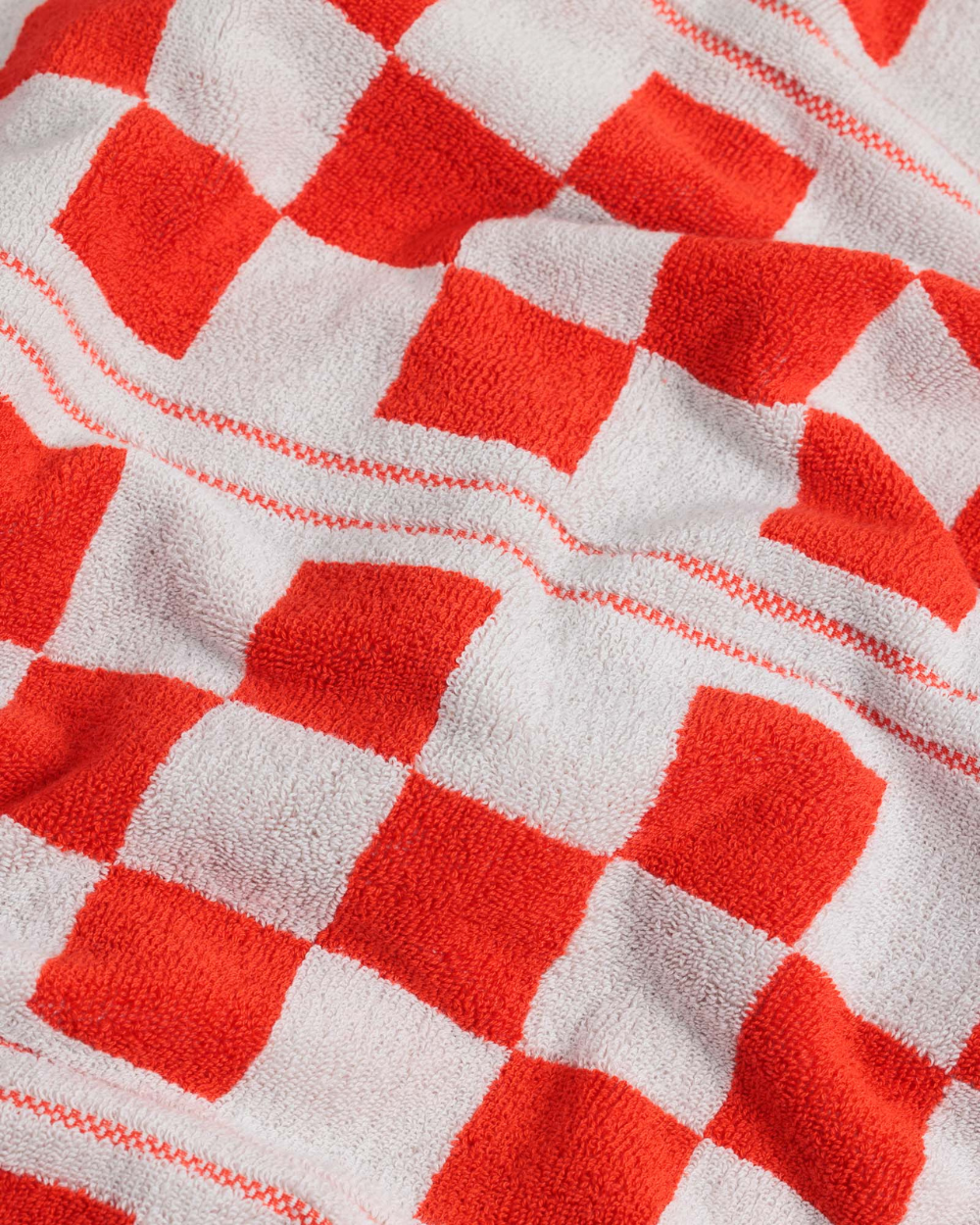 Busby Pool Towel - Cloud & Ranch Red