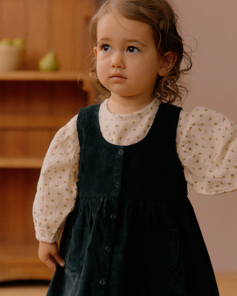 Amelia Pinafore - Navy