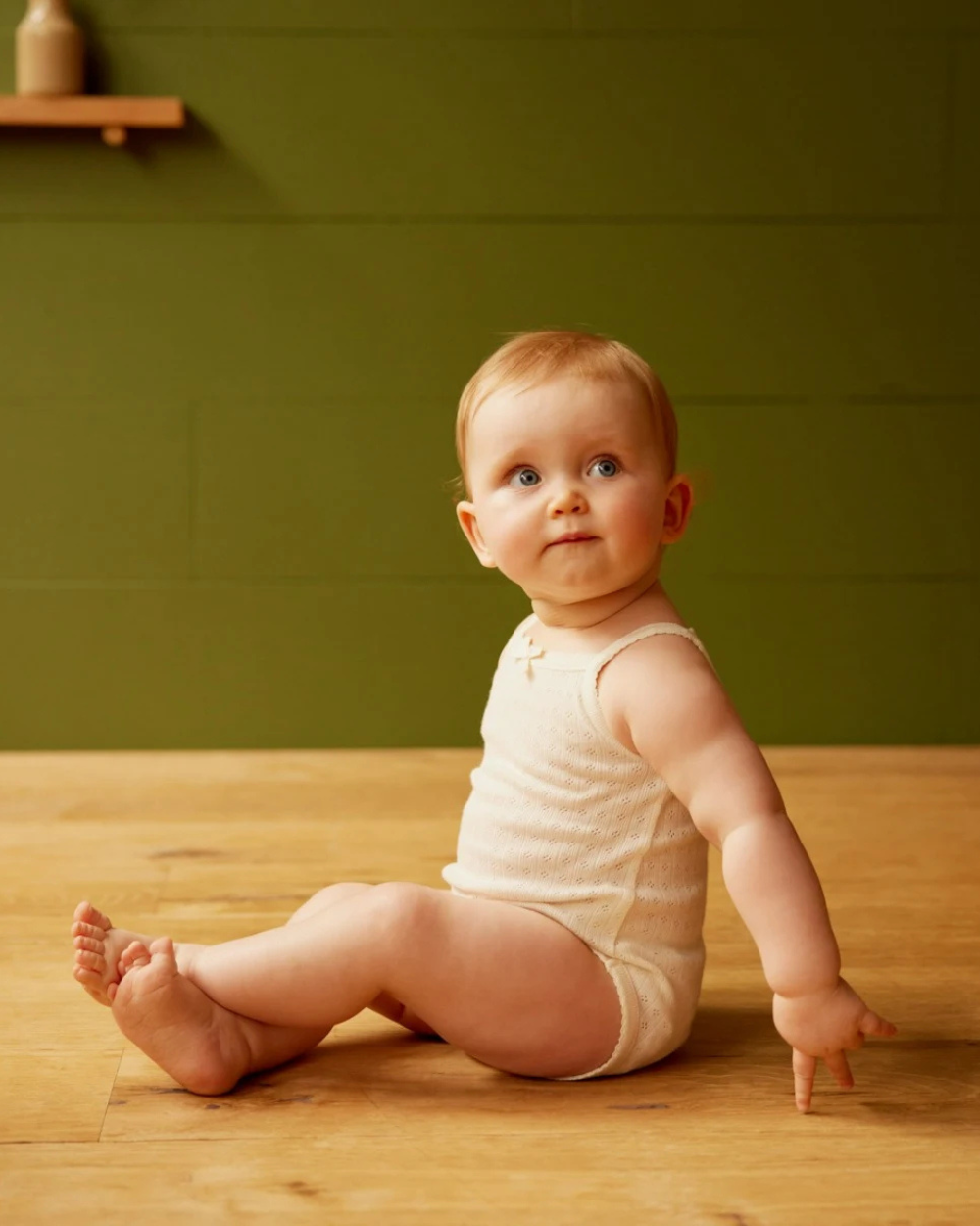 Camisole Pointelle Bodysuit - Natural