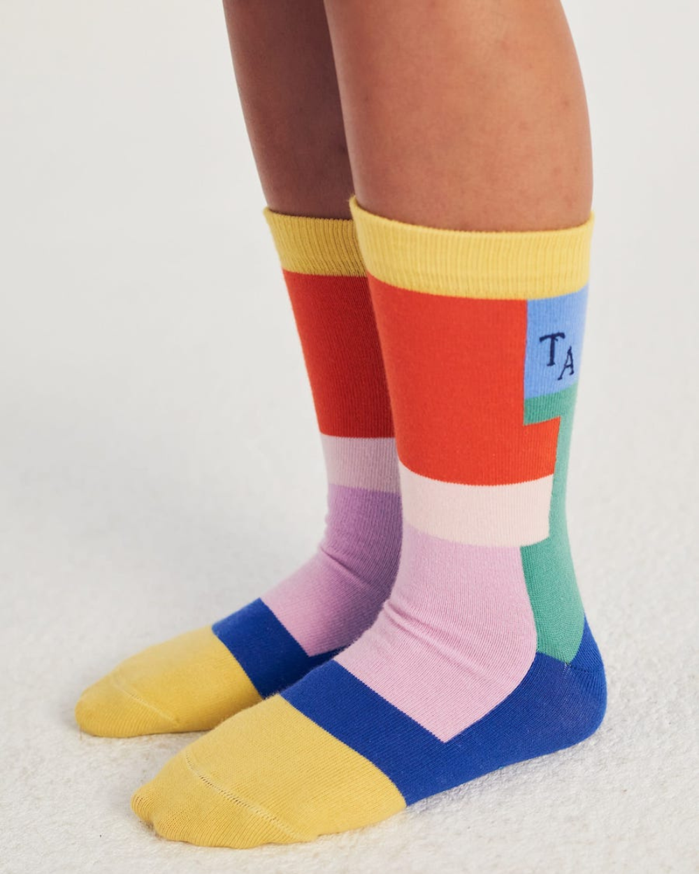 Tangram Socks - Colour Block