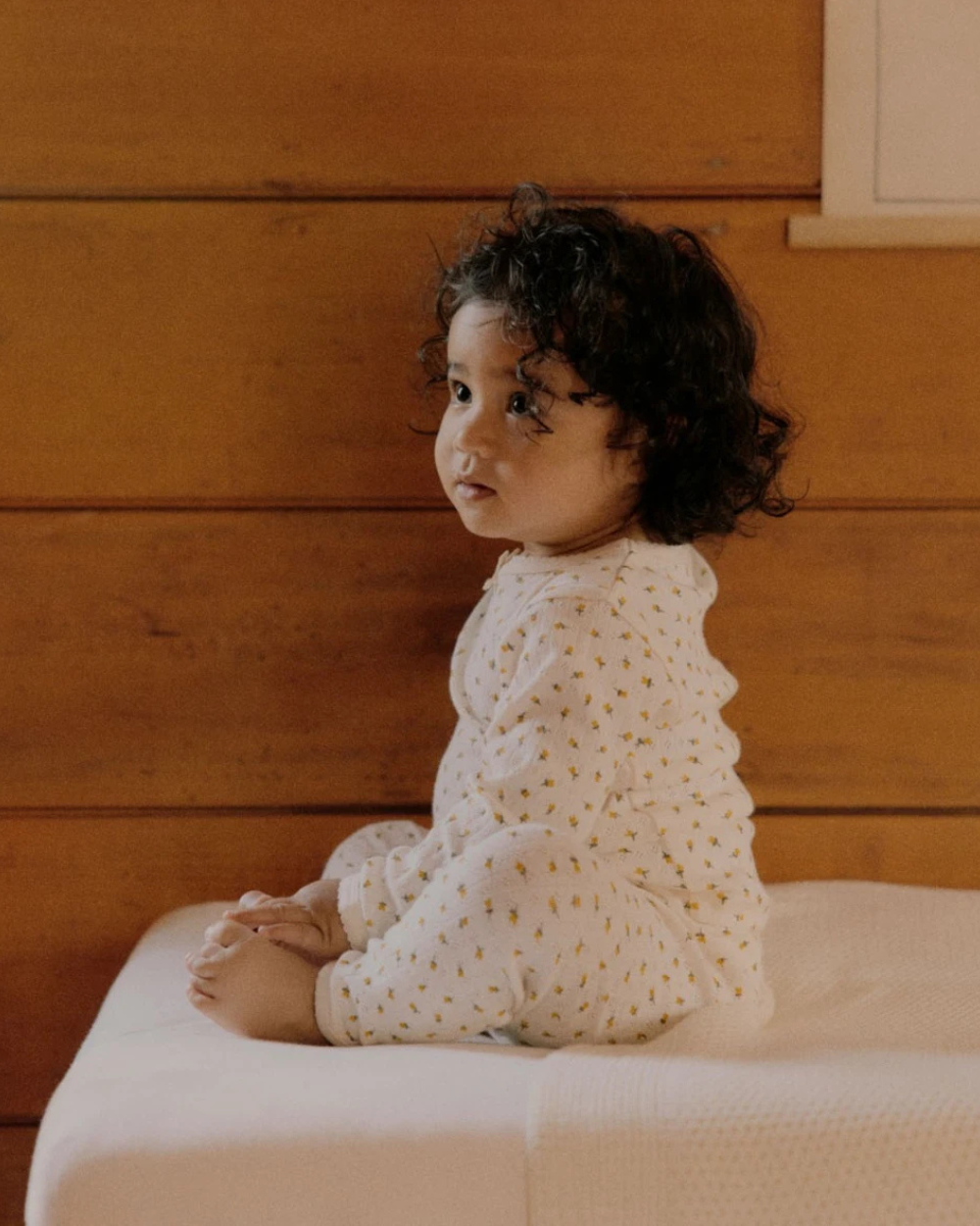 Long Sleeve Pointelle Pajamas - Tulip
