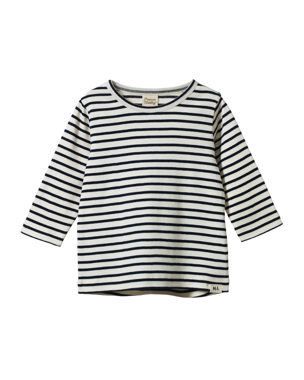 Long Sleeve River Tee - Navy Stripe