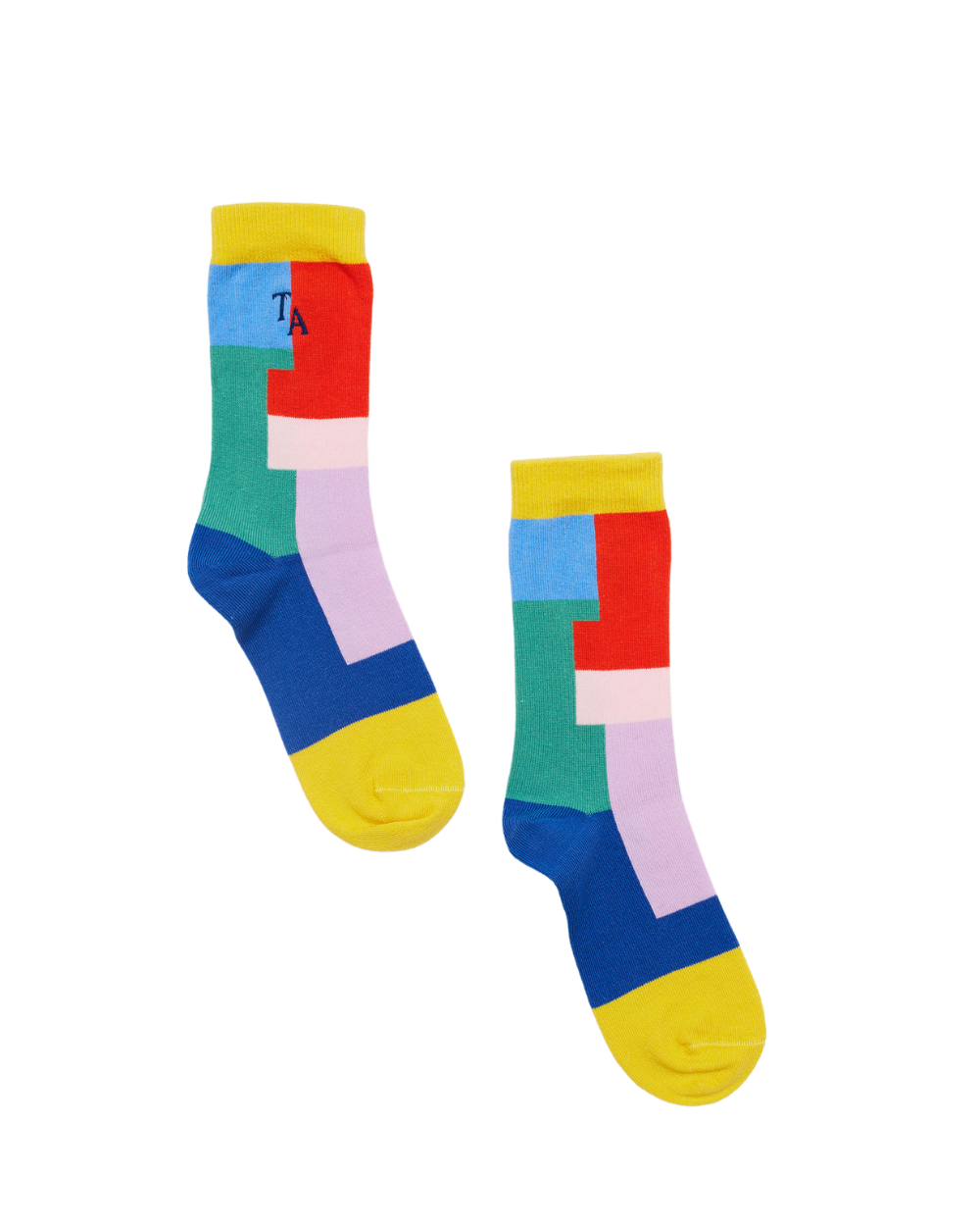 Tangram Socks - Colour Block
