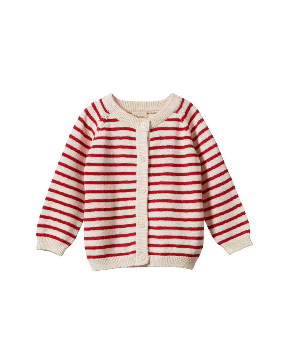 Piper Cardigan - Red Sailor Stripe
