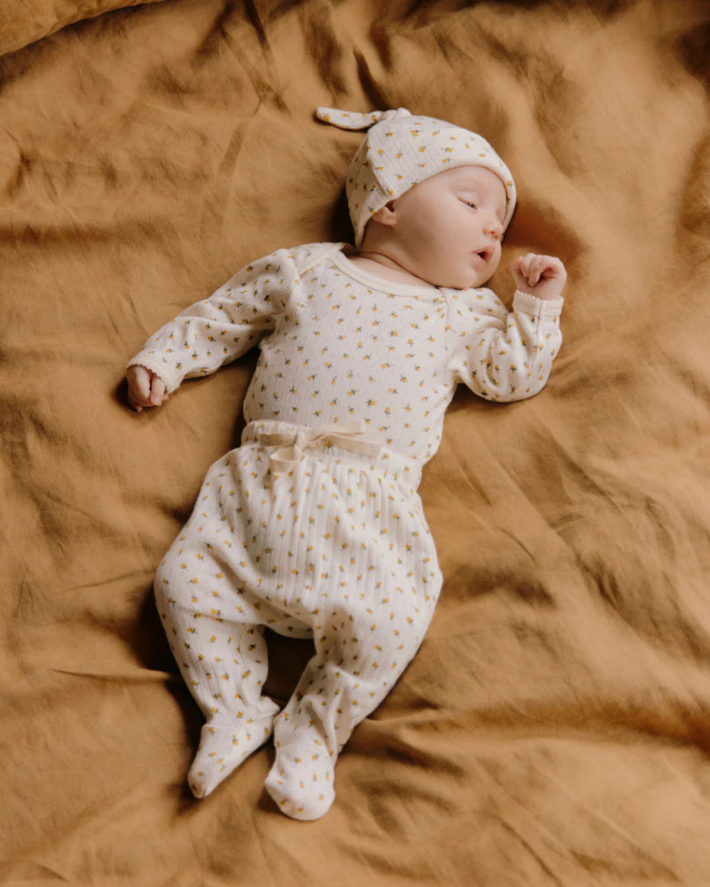 Pointelle Longsleeve Bodysuit - Tulip