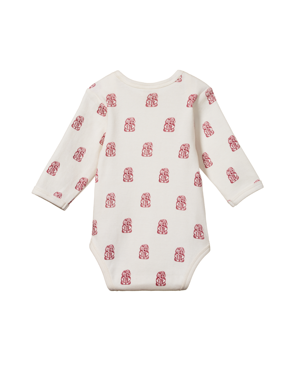 Organic Cotton Longsleeve Bodysuit - Tiki Print
