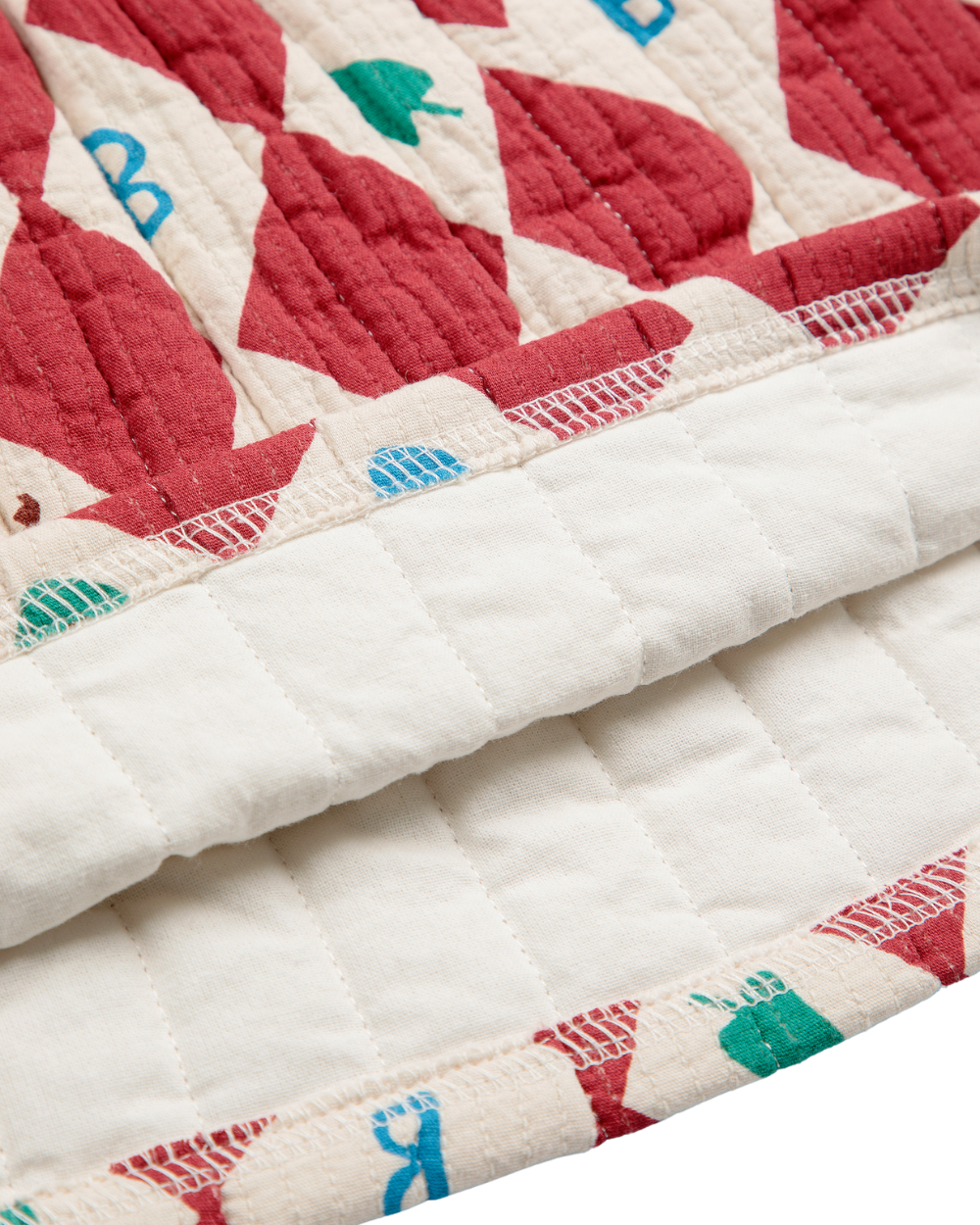 Harlequin All Over Quilted Woven Skirt