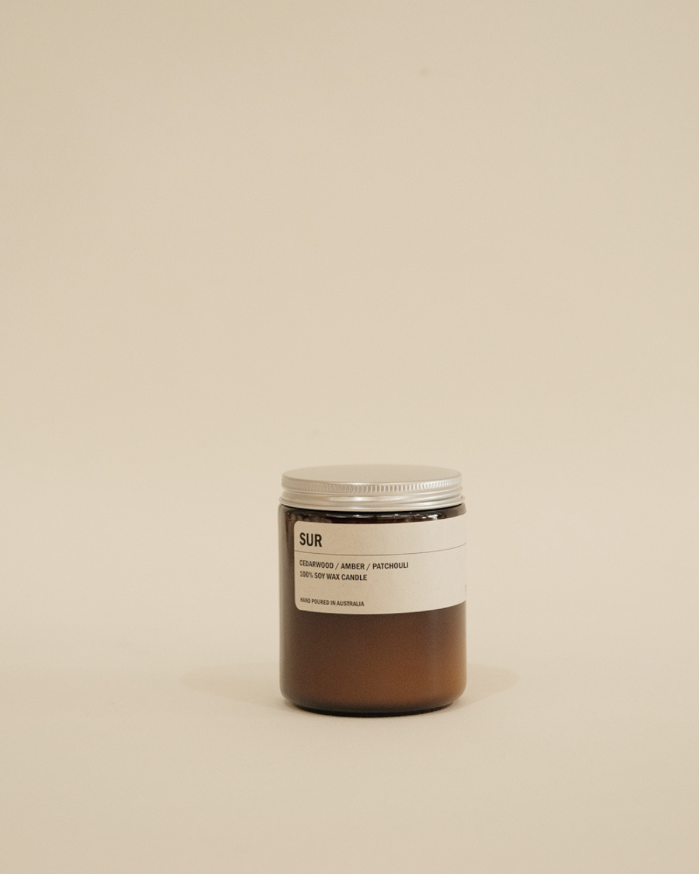 SUR: Cedarwood / Amber / Patchouli - Amber Candle 250g