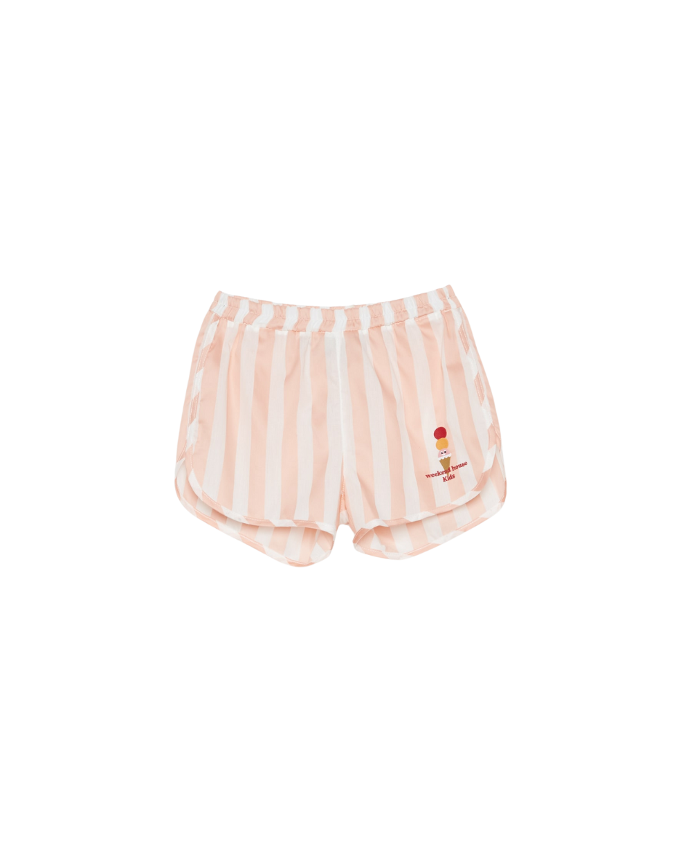 Striped Runner Shorts - Pink Stripe