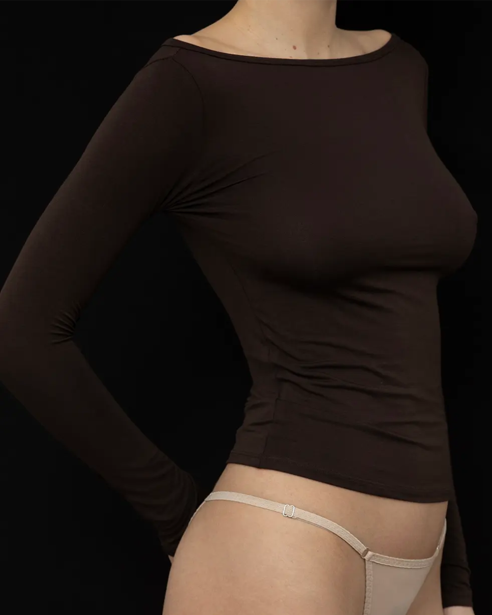 Recline Bateau Long Sleeve - Espresso