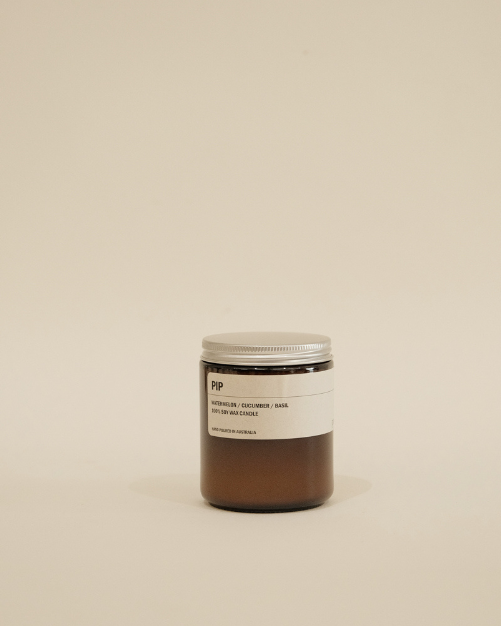 PIP: Watermelon / Cucumber / Basil - Amber Candle 250g