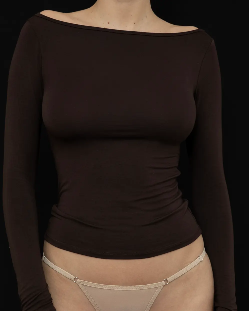Recline Bateau Long Sleeve - Espresso
