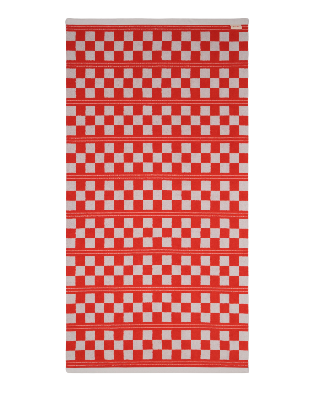 Busby Pool Towel - Cloud & Ranch Red