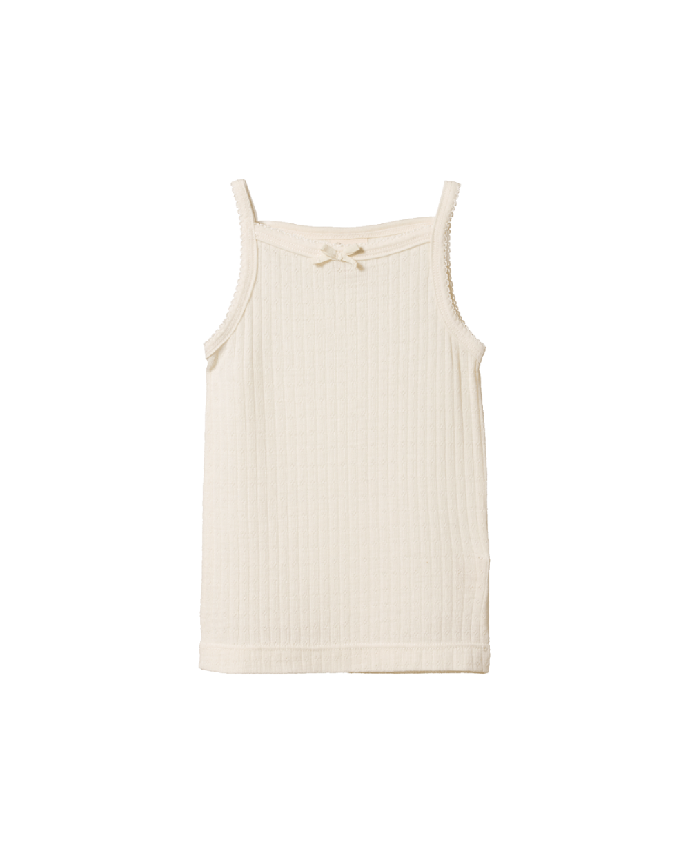 Merino Pointelle Camisole - Natural