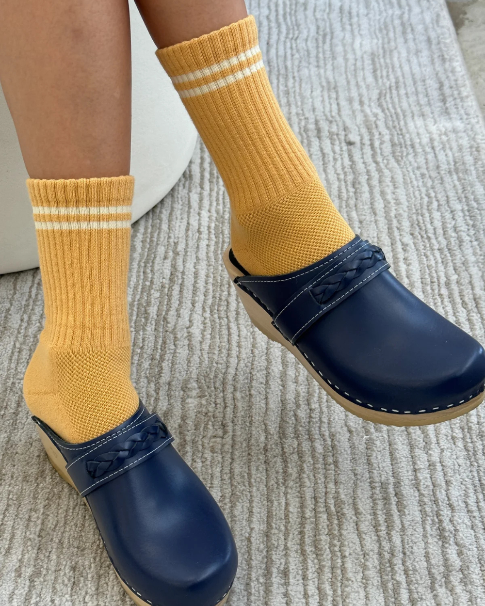 Boyfriend Socks - Butter